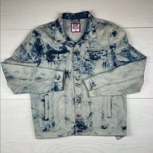 Dynasty Acid Wash Denim Jacket Mens 2XL